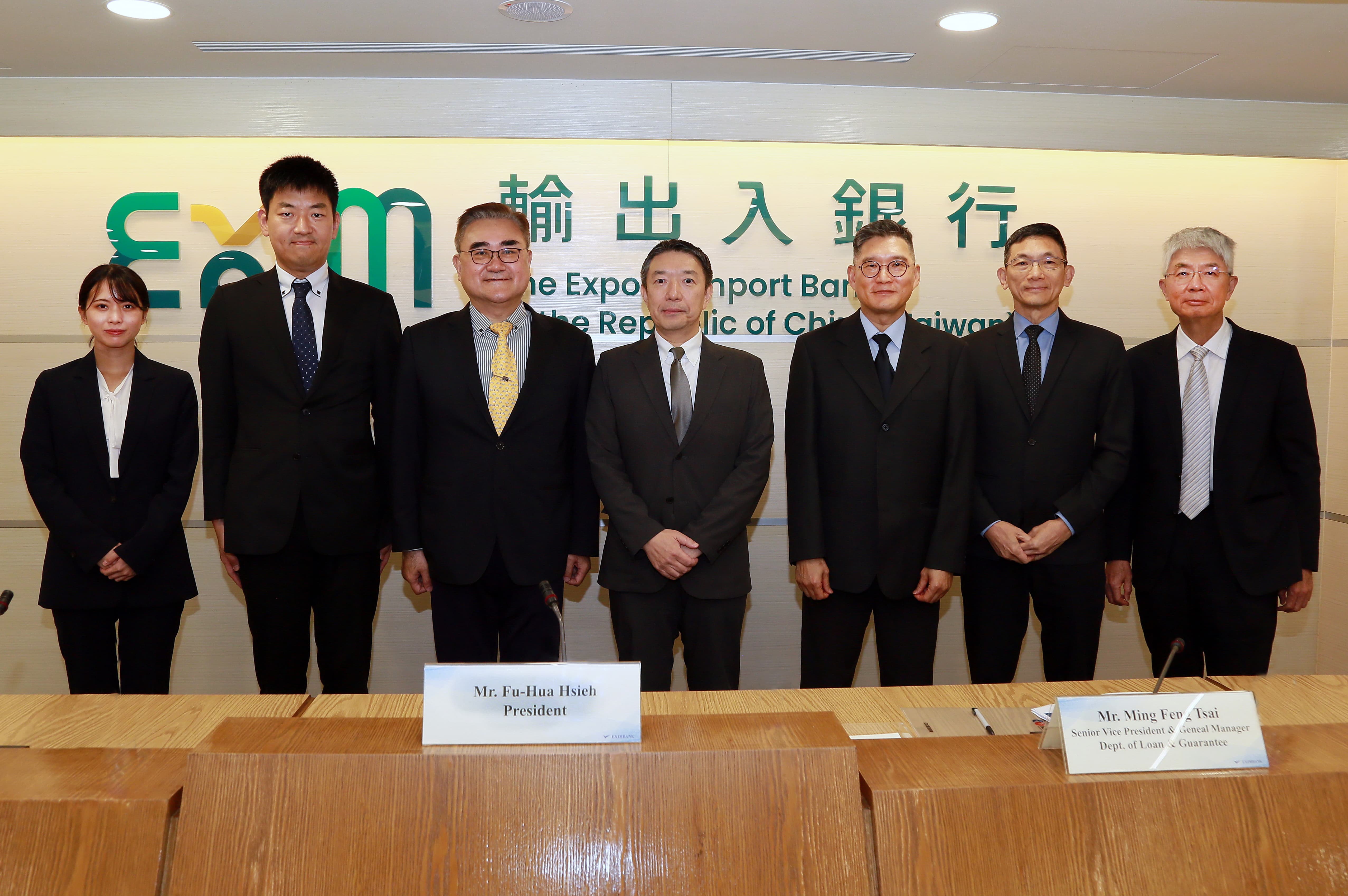 圖片說明-日本貿易保險株式會社拜訪本行，強化同業連結