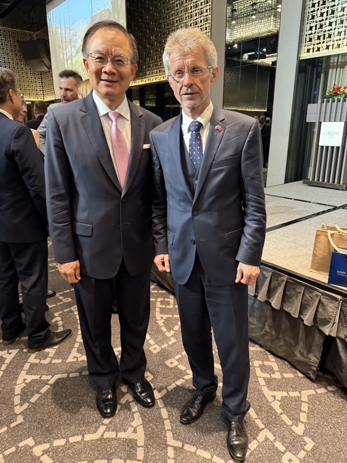 圖片說明-輸出入銀行出席捷克參議院議長韋德齊（Miloš Vystrčil）6月3日感恩酒會