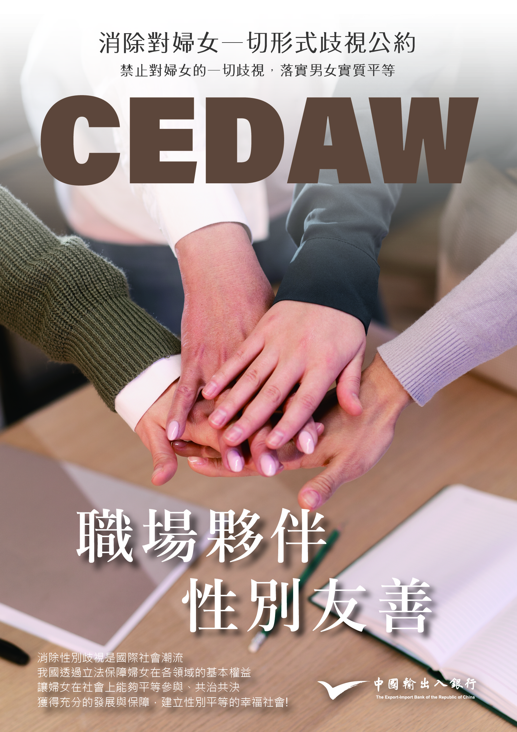 113年「消除對婦女一切形式歧視公約(CEDAW)」宣導海報